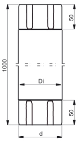 Соединительная труба Lindab MST 125/87 387